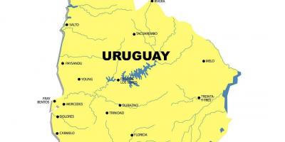 Kaart van Uruguay river